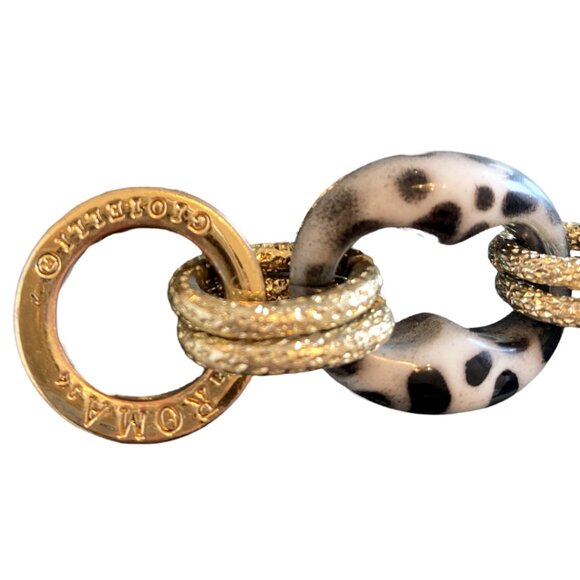 Chain Link Acrylic Marble Chain, Via Roma 34 Gioielli (Made in Italy), 9 inches - Picture 4 of 6